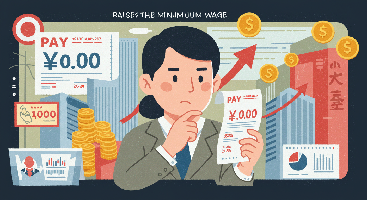 【経済】どうなる最低賃金?日本の最低賃金引き上げ問題:現状と課題!